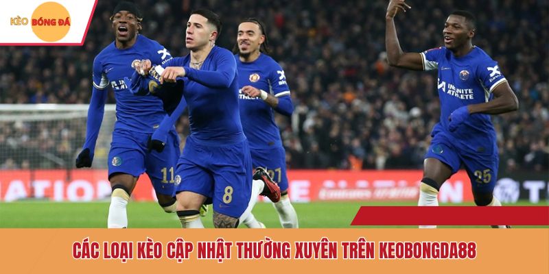 Các loại kèo cập nhật thường xuyên trên Keobongda88